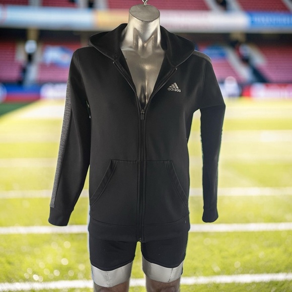 adidas Other - Adidas Men's Black Zip-Up Hoodie S-M